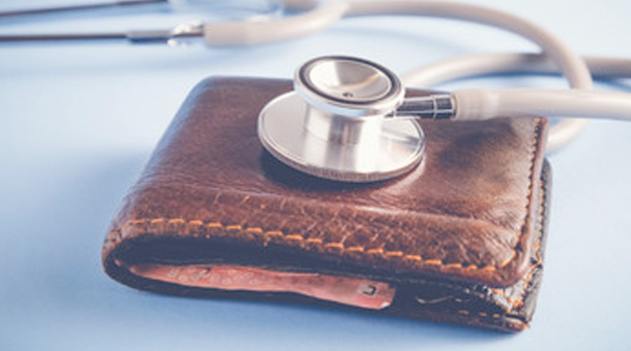 Stethoscope and wallet