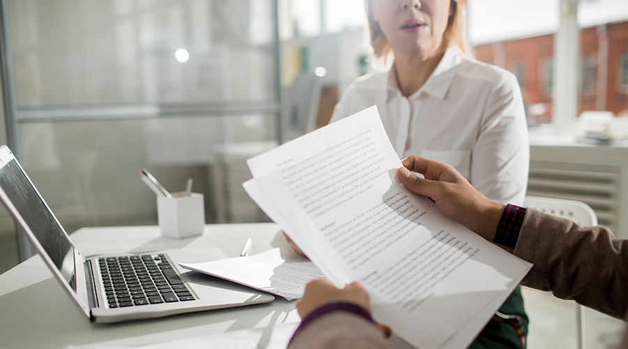 Professionals in meeting